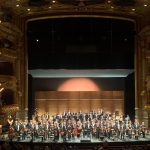 El Director de orquesta Gustavo Dudamel dirige la «Novena Sinfonía» de Mahler en el Gran Teatre del Liceu de Barcelona